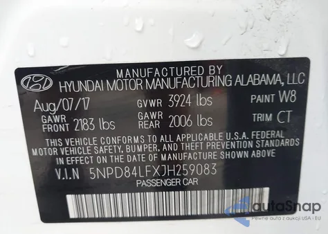 2018 Hyundai Elantra Sel из США, поврежденный, VIN 5NPD84LFXJH259083